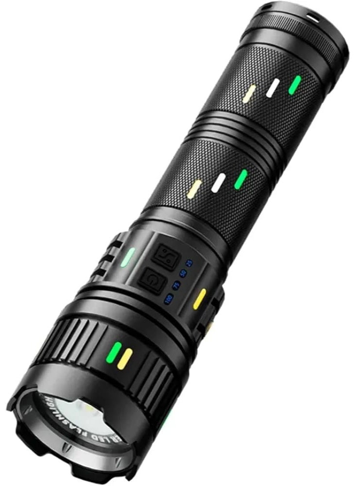 كوبا مصباح يدوي عالي الطاقة بتقنية LED من طراز COBA CB-G400Y بمدى يصل إلى 3000 متر ومقبض مضيء - Image 1